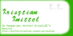 krisztian knittel business card